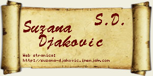 Suzana Đaković vizit kartica